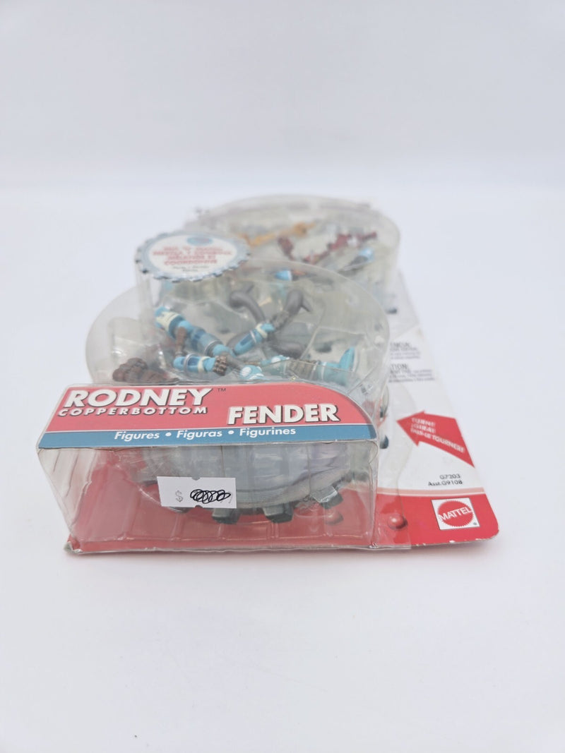 Robots Movie 3.75" Mix n' Match RODNEY & FENDER Action Figures MOC Mattel 2004