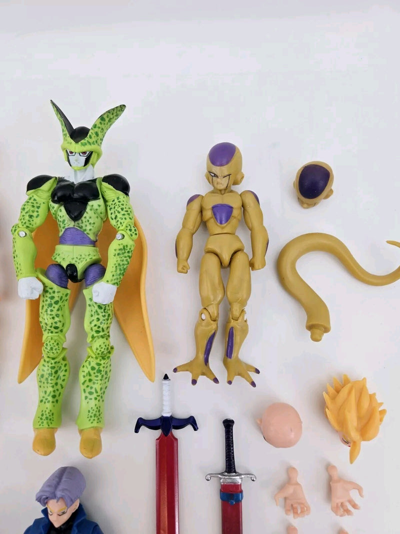 Vintage Lot Of 7 Bootleg Dragon Ball Z Figures ACCESSORIES Knock Off Ko Mexico?