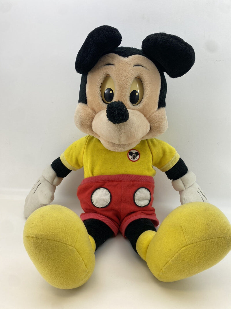 1986 Worlds Of Wonder 24” Talking Mickey Mouse Animated Cassette Player Read