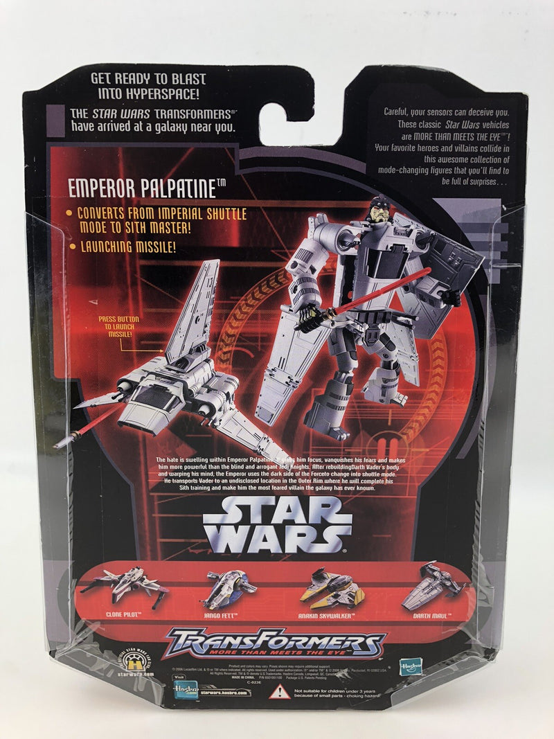 Star Wars Transformers Crossover Palpatine Imperial Shuttle 2006