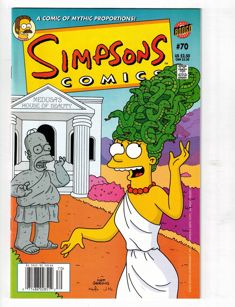 The Simpsons #70 2002 Newsstand Variant