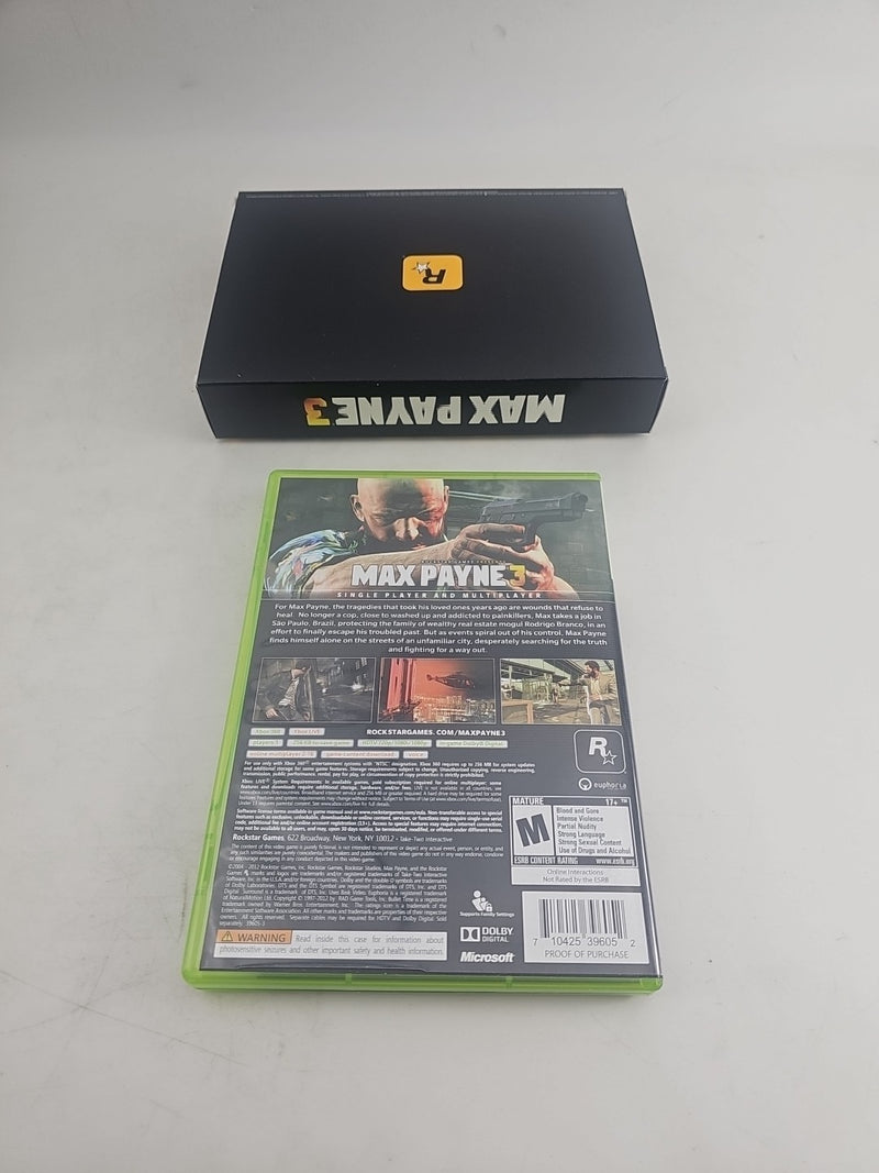 Max Payne 3 -- Special Edition (Microsoft Xbox 360, 2012)