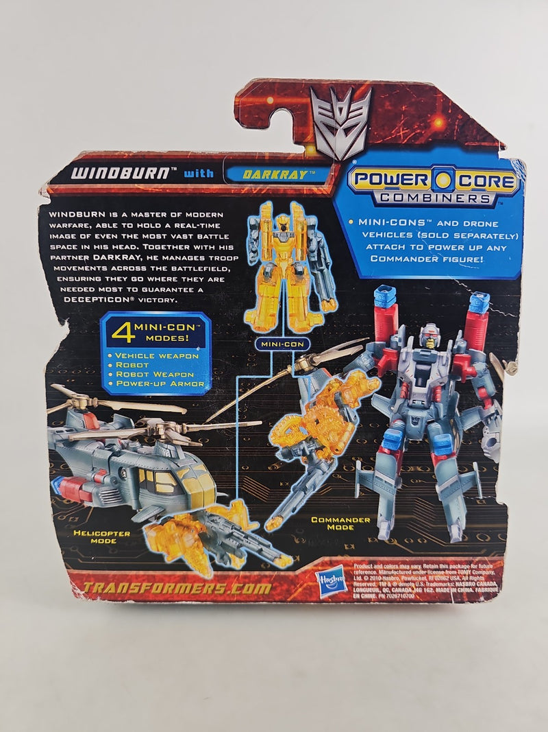 Transformers Power Core Combiners Windburn w/ Darkray 2010 Hasbro