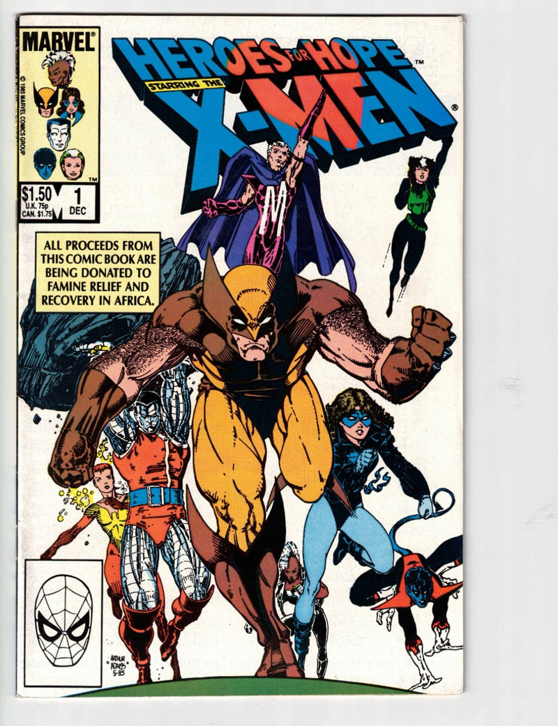 Heroes for Hope #1 1985 Direct Edition