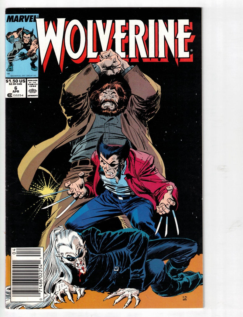 Wolverine #6 1989 Newsstand Variant