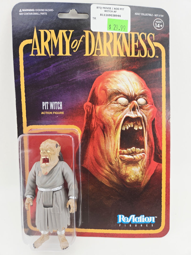 Super 7 ReAction Army of Darkness Pit Witch 3.75" Figure New Sealed