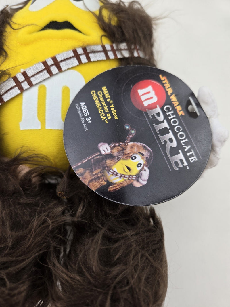 Star Wars Chocolate Mpire M&M's Chewbacca 8" Plush Yellow New
