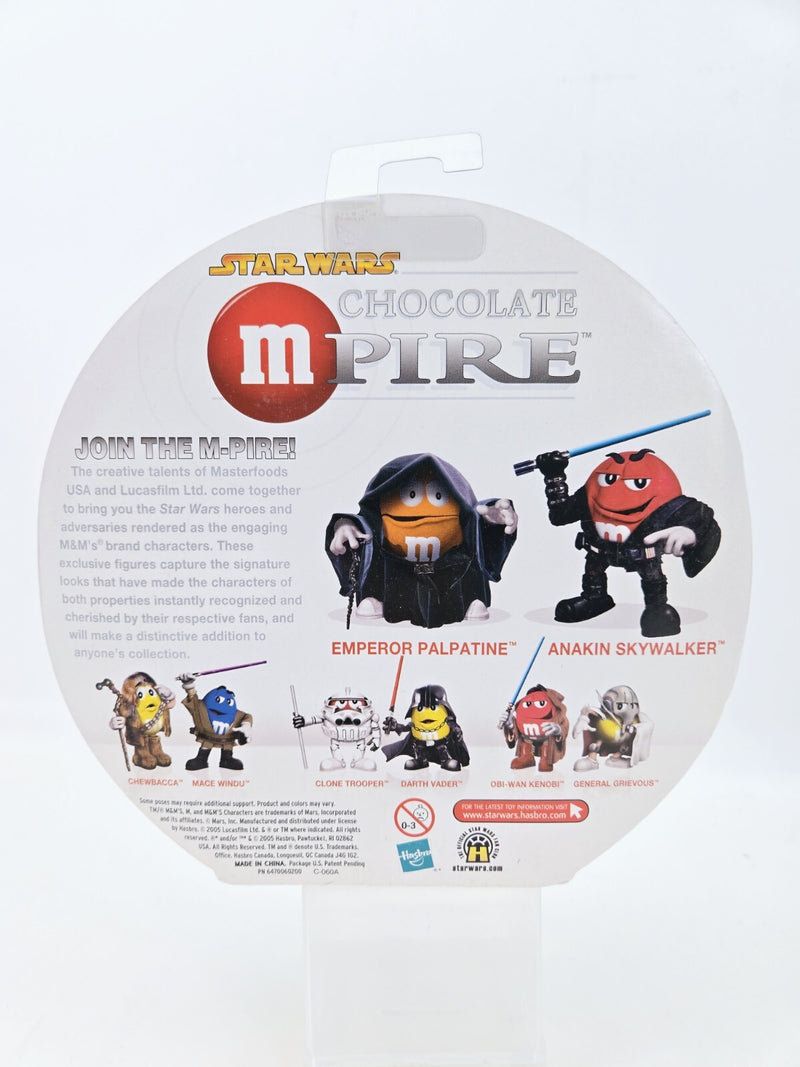 Star Wars Chocolate Mpire Anakin Emperor Palpatine Figure Set M&M's Hasbro 2005