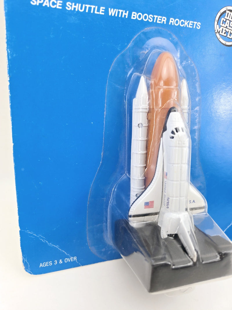 Vintage 1990 ERTL Air & Space Shuttle With Booster Rockets Die-Cast Metal