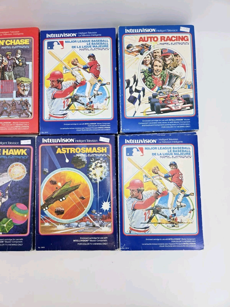 Lot of 10 Intellivision Video Games In Box Vintage Lot #3