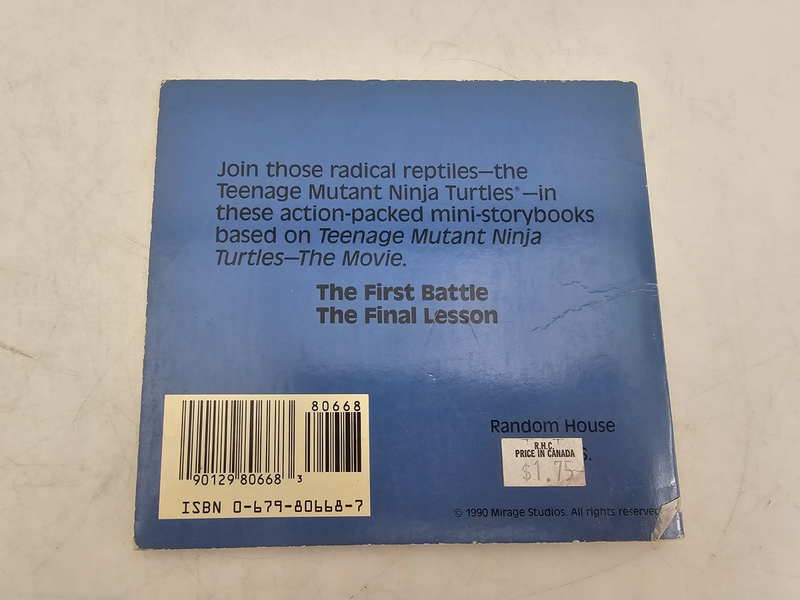 Teenage Mutant Ninja Turtles - The Final Lesson The First Battle 1990 Book Lot