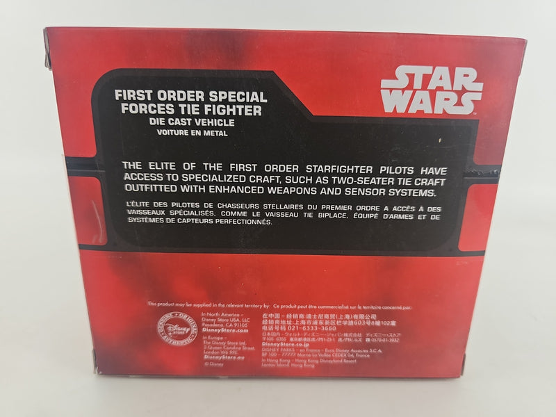 Star Wars Disney Store First Order Tie FIghter Die Cast Vehicle