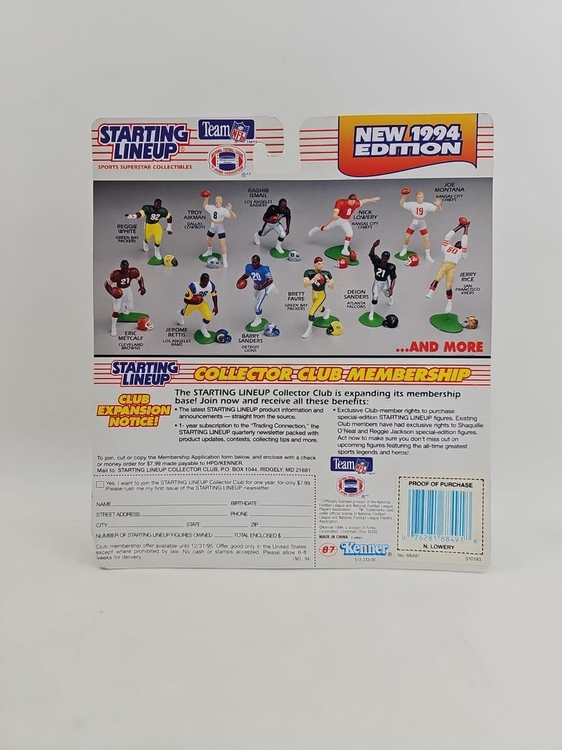 Kenner 1994 NFL Starting Lineup Nick Lowery Kansas City Chiefs Action Figure