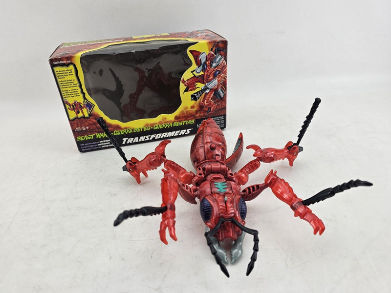 Hasbro 1996 Transformers Beast Wars Evil Predacon INFERNO NEAR COMPLETE