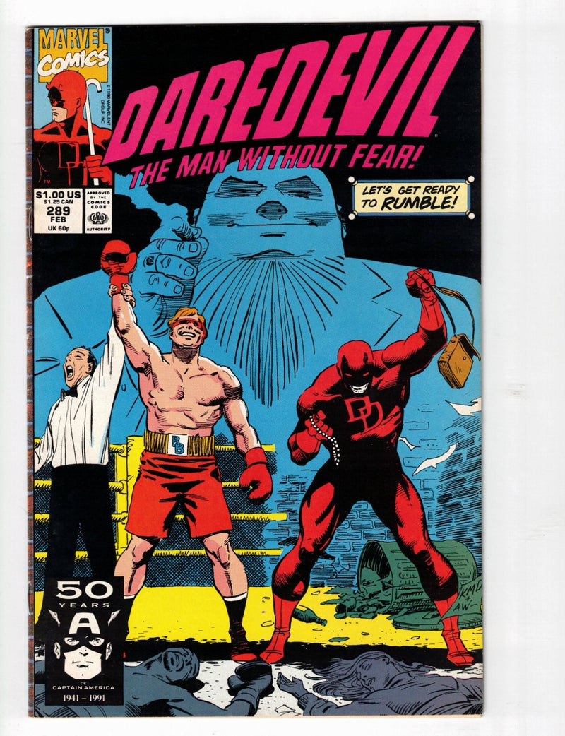 Daredevil #289 1991 Direct Edition