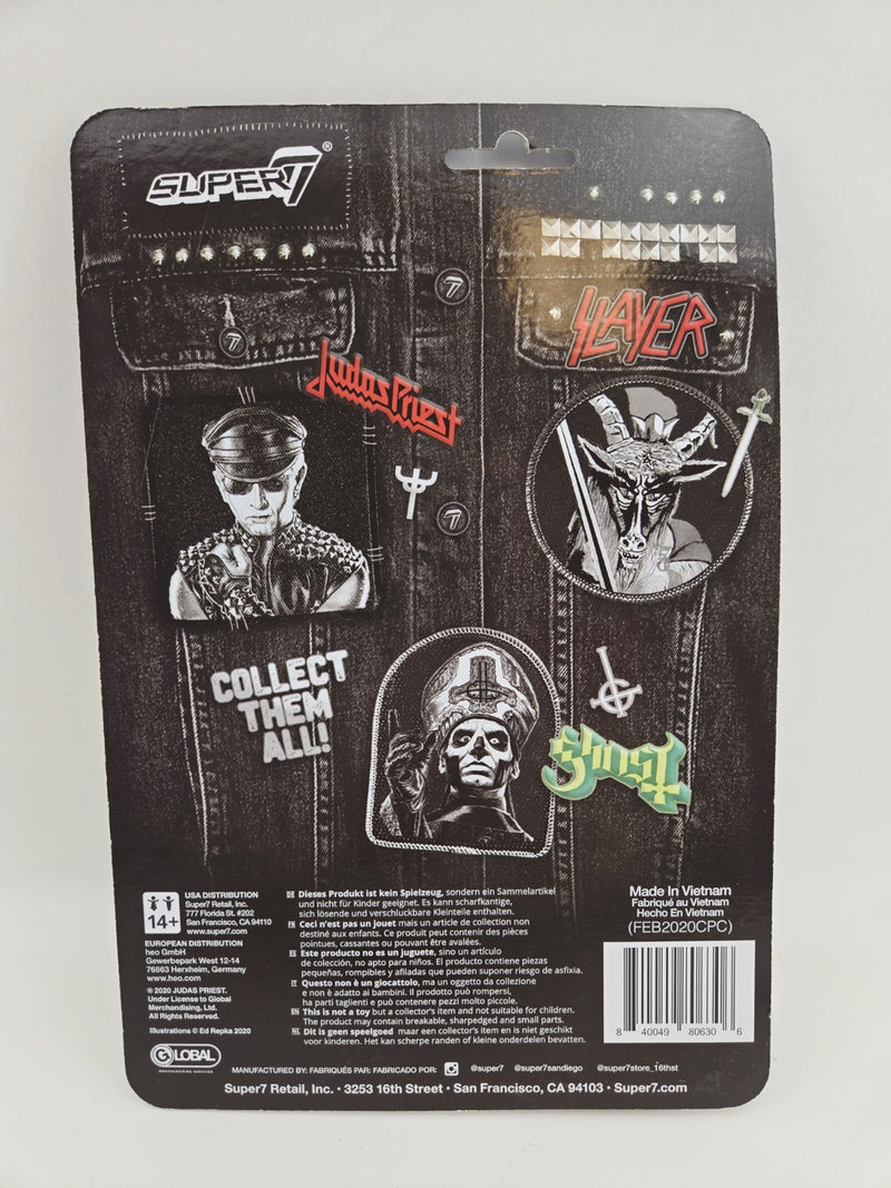 Super 7 ReAction JUDAS PRIEST ROB 3.75" Figure New Sealed