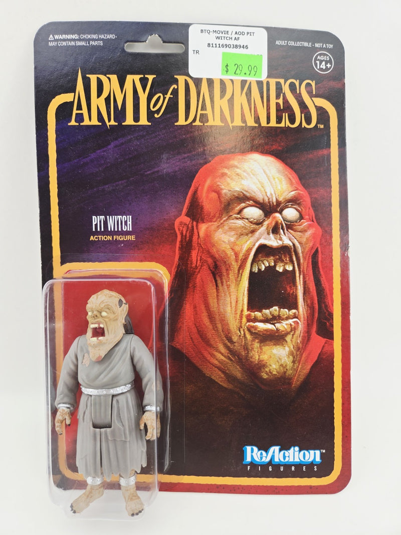 Super 7 ReAction Army of Darkness Pit Witch 3.75" Figure New Sealed