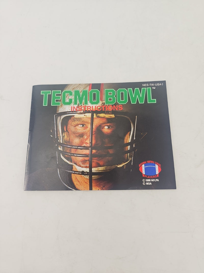 Tecmo Bowl NES Manual w/Poster Insert