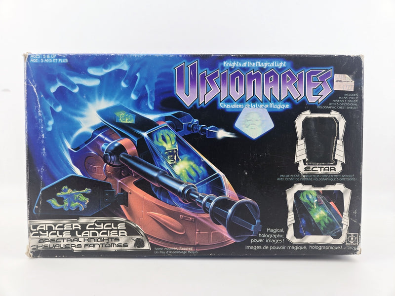 Hasbro Visionaries Lancer Cycle with Ectar 100% Complete Box Instuctions Poster
