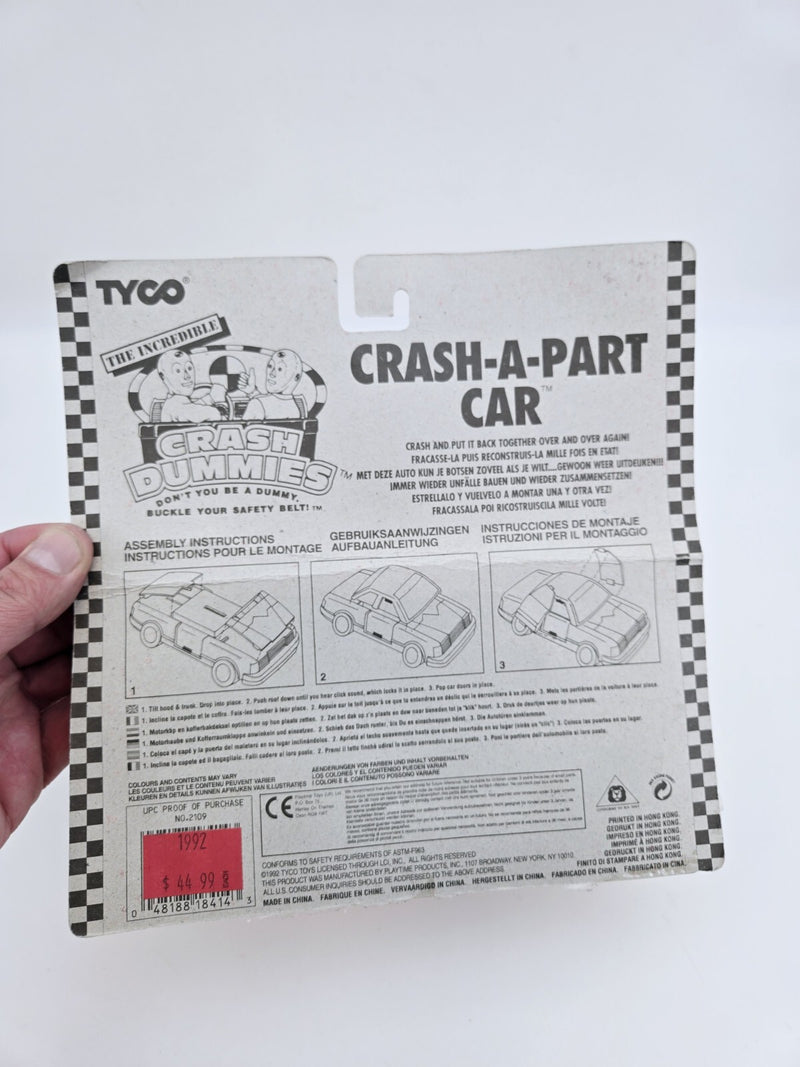Tyco Incredible Crash Dummies Crash-A-Part Red Car 1992 No.2109 Vintage New RARE