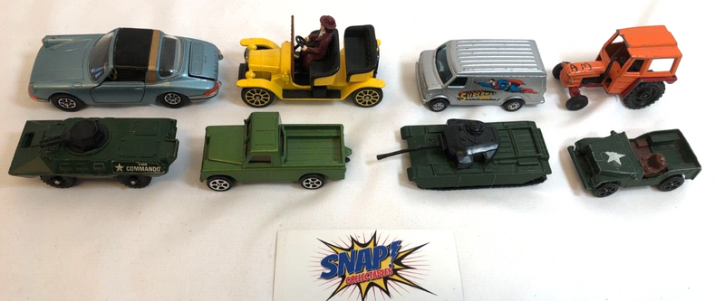 Assorted Vehicle Lot of 8, Various Makes as Pictured