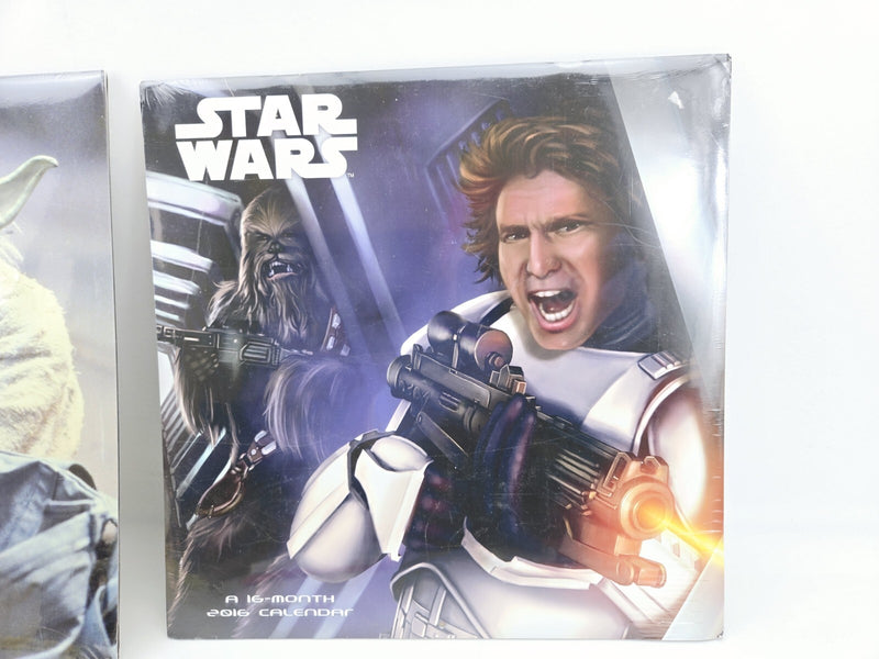 Lot of 2 NEW 16 Month 2016 2017 Calendar Calendars STAR WARS