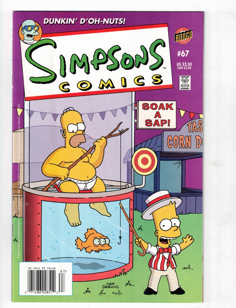 The Simpsons #67 2002 Newsstand Variant