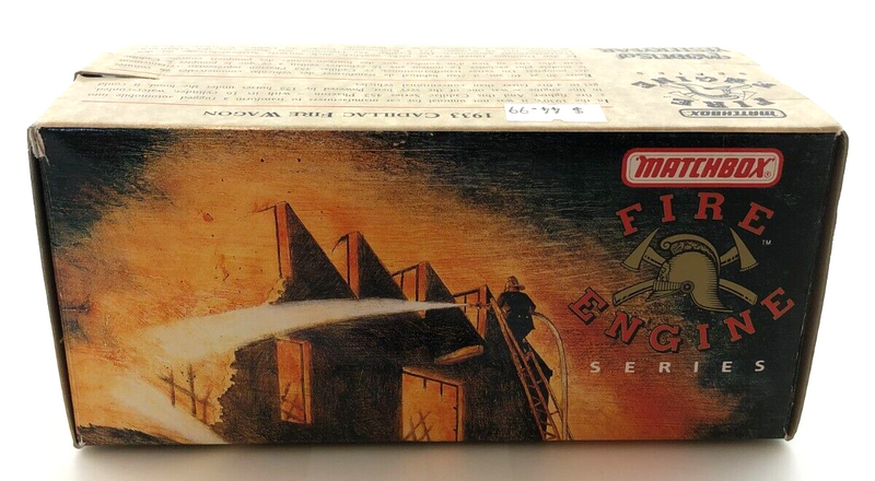 1933 Cadillac Fire Wagon Matchbox Models of Yesteryear YFE03 1993 Matchbox