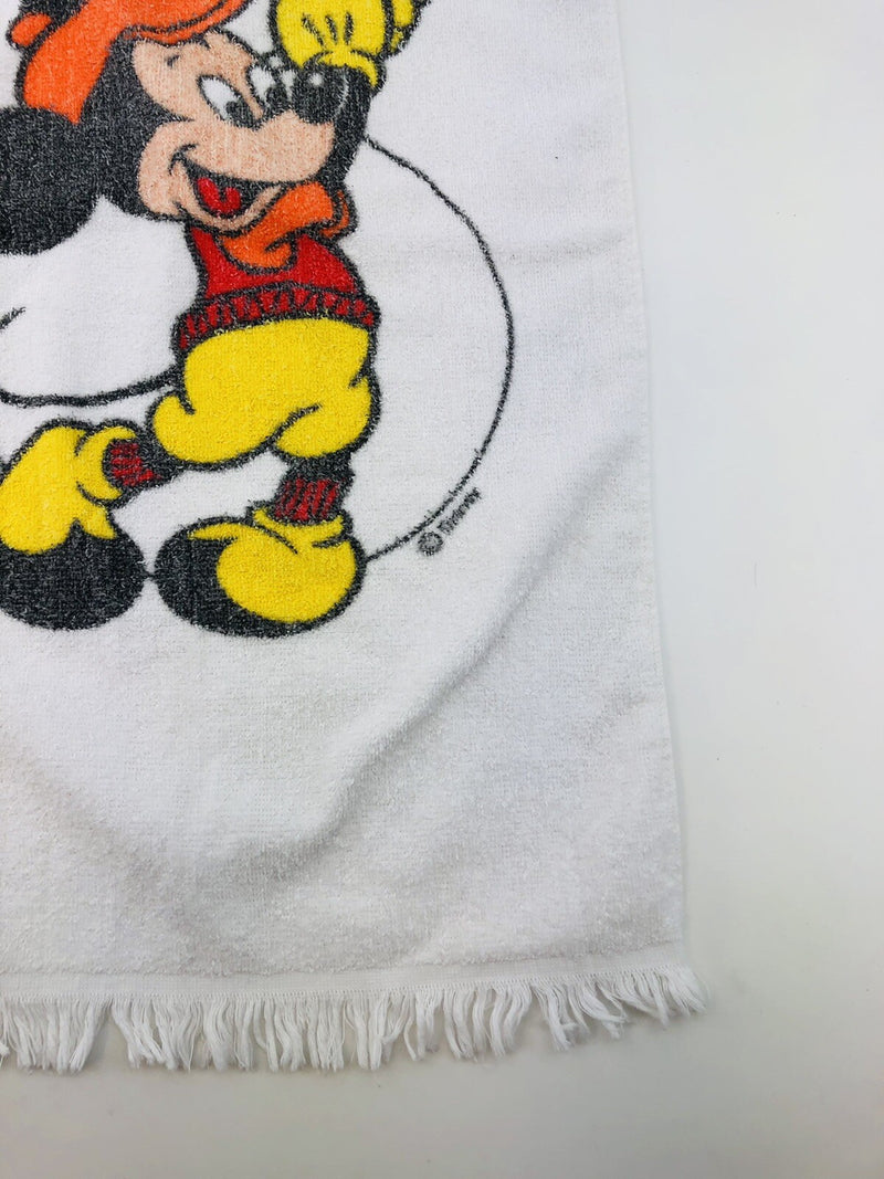 Vintage Disney Mickey Mouse Golf Towel Cotton Made in USA  24" x 16" Clean!
