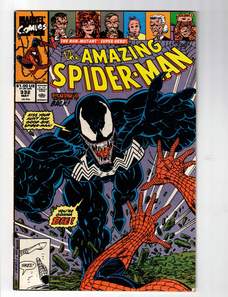 Amazing Spider-Man #332 1990 Direct Edition
