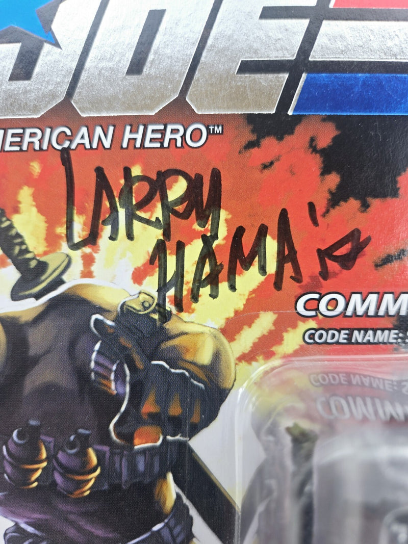 GI Joe Cobra 25th Anniversary Snake Eyes w/ Timber SIGNED BY LARRY HAMA MUST SEE