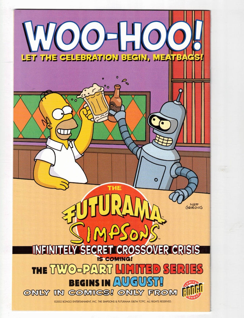 Simpsons Comics Presents Bart Simpson #8 2002 Newsstand Variant