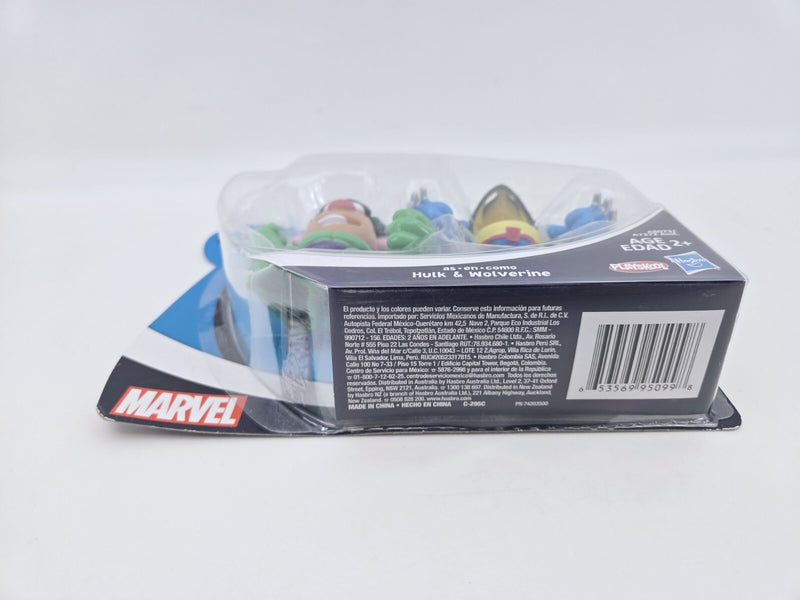 Marvel Mixable Mashable Heroes Mr Potato Head Wolverine Hulk Hasbro 2013 READ