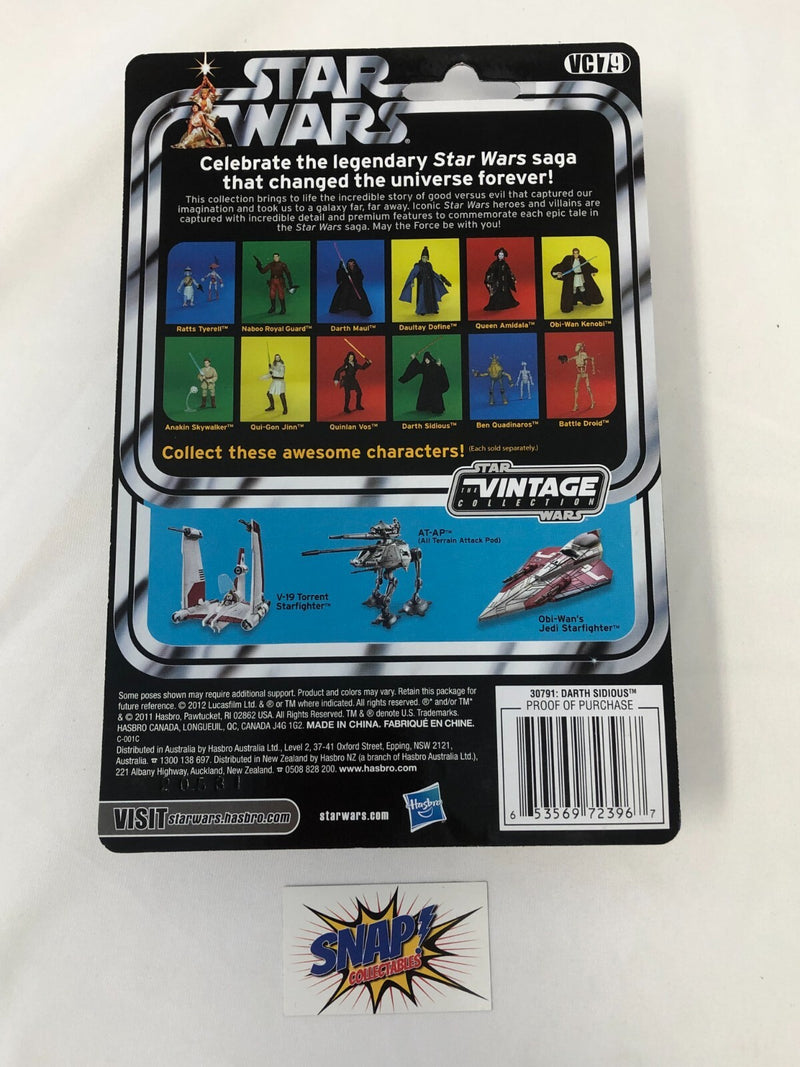 Darth Sidious VC79 - Star Wars Vintage Collection - 2011 Kenner 30791