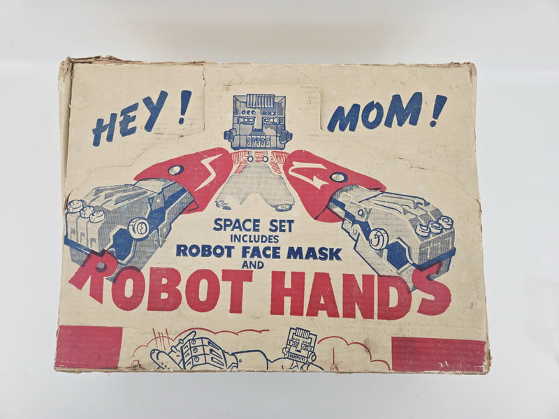 Vintage 1958 Kilgore Toys Robot Hands & Mask Space Set w/Display Box! Very Rare!