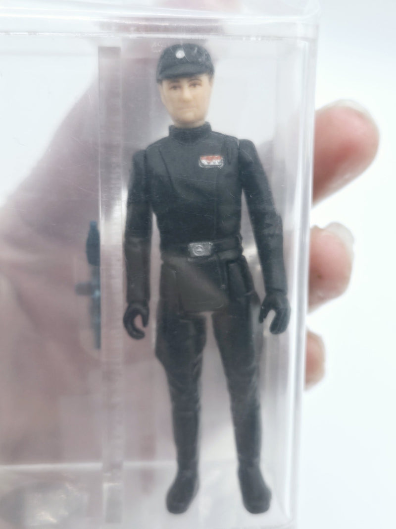 Kenner Star Wars Imperial Commander Flesh / Curved Brown Eyes HK AFA 85 vintage