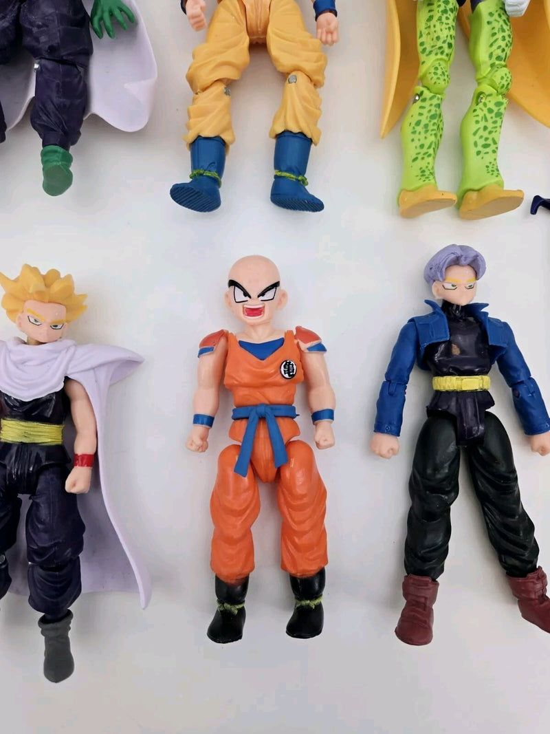 Vintage Lot Of 7 Bootleg Dragon Ball Z Figures ACCESSORIES Knock Off Ko Mexico?