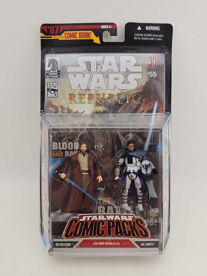 Star Wars Comic Pack Republic #55 Obi-Wan Kenobi & Arc Trooper 3.75" Fig 2-pack