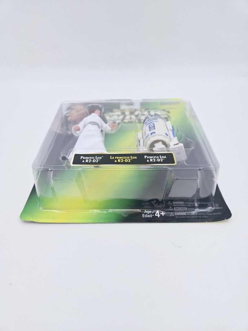 Star Wars Power of the Force Princess Leia and R2-D2 Action Figure MOC
