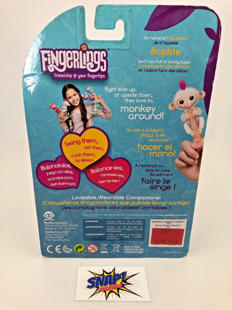 Baby Monkey Sophie - Fingerlings - 2016 - WowWee