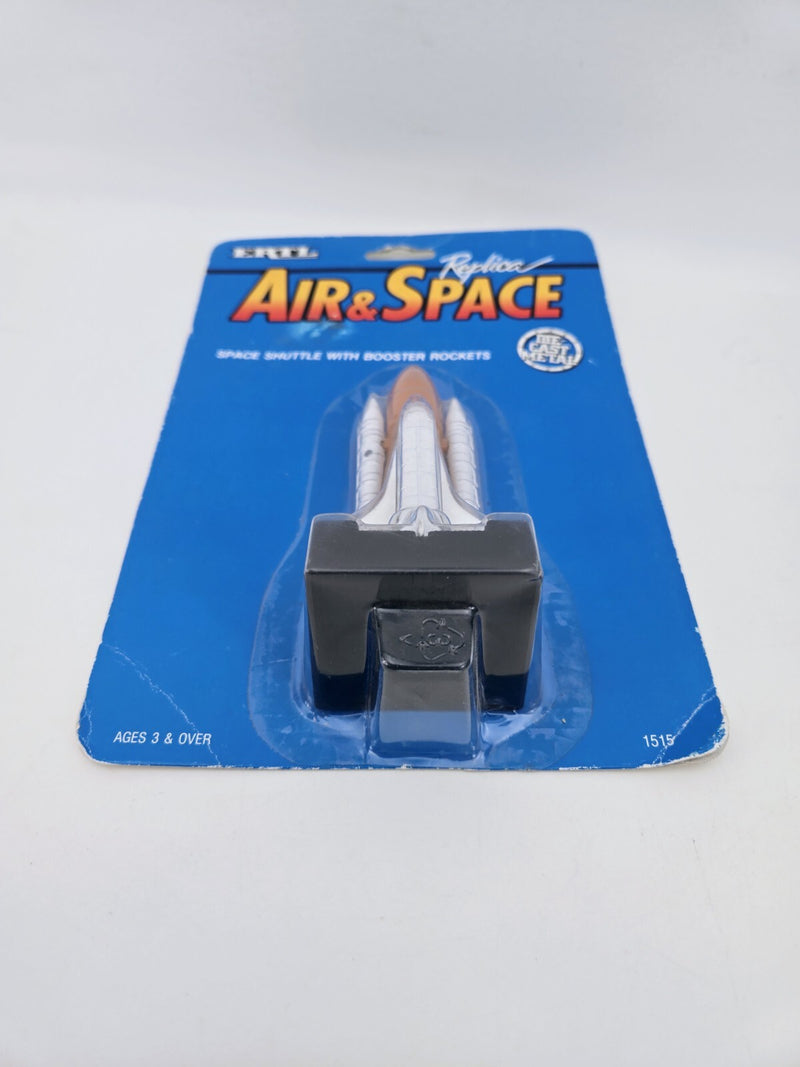 Vintage 1990 ERTL Air & Space Shuttle With Booster Rockets Die-Cast Metal
