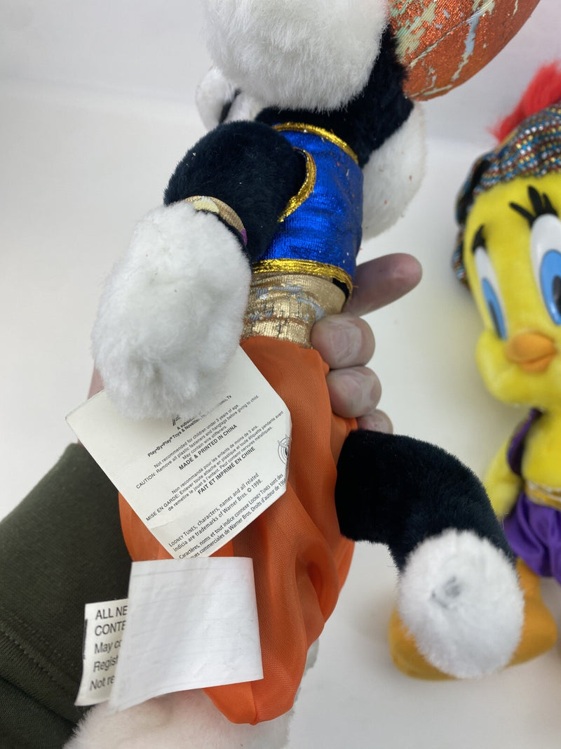 Vintage Looney Tunes Sylvester Genie Plush 16" New With Tags & Tweety 24 Inch