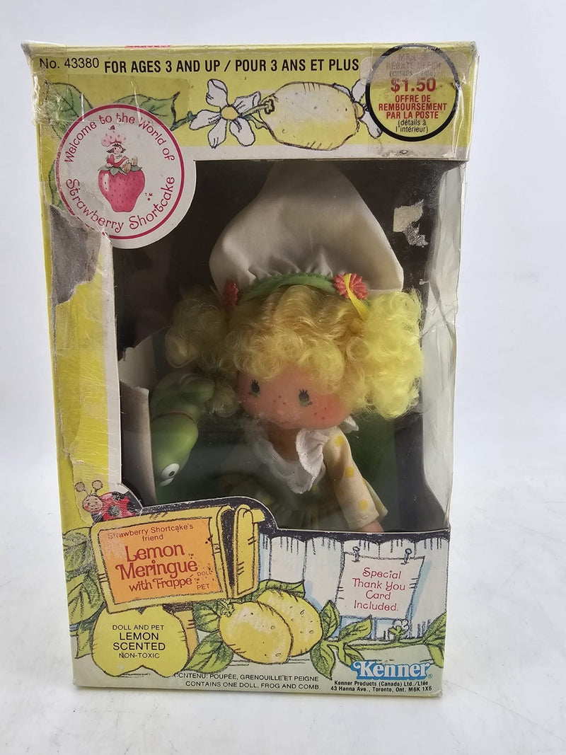 VTG AG Kenner Strawberry Shortcake Lemon Meringue Doll #43080 MIB Hong Kong 1980