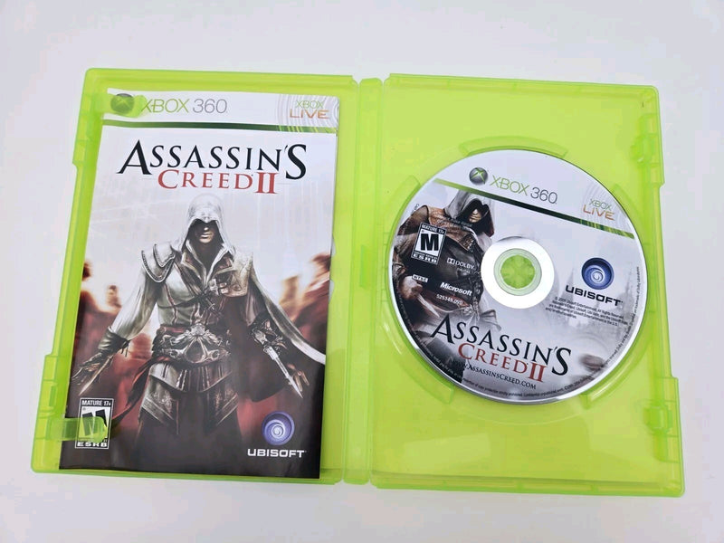 Xbox 360 Cib Complete In Box Tested And Working Assassins Creed 2 Single Disc