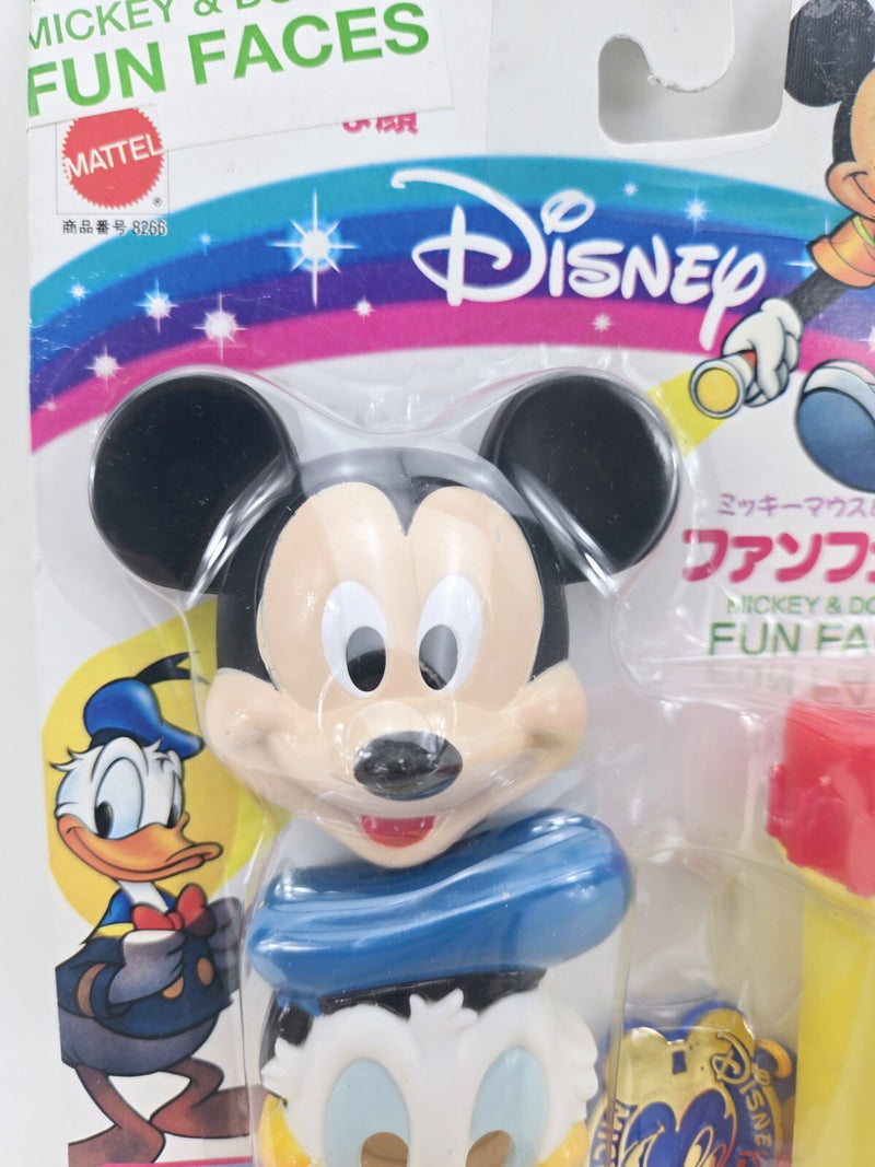Disney Mickey Mouse and Donald Duck Fun Faces RARE JAPANESE GRAIL 1988 Vintage