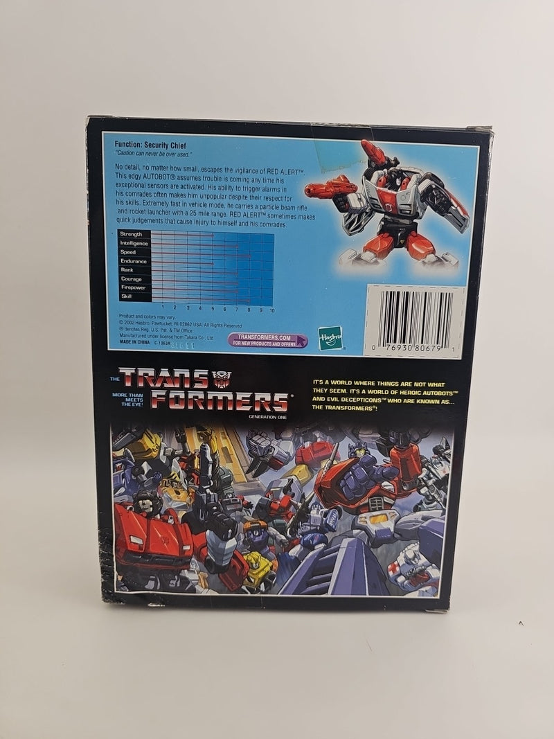 Transformers Commemorative Series IV Red Alert Box Only