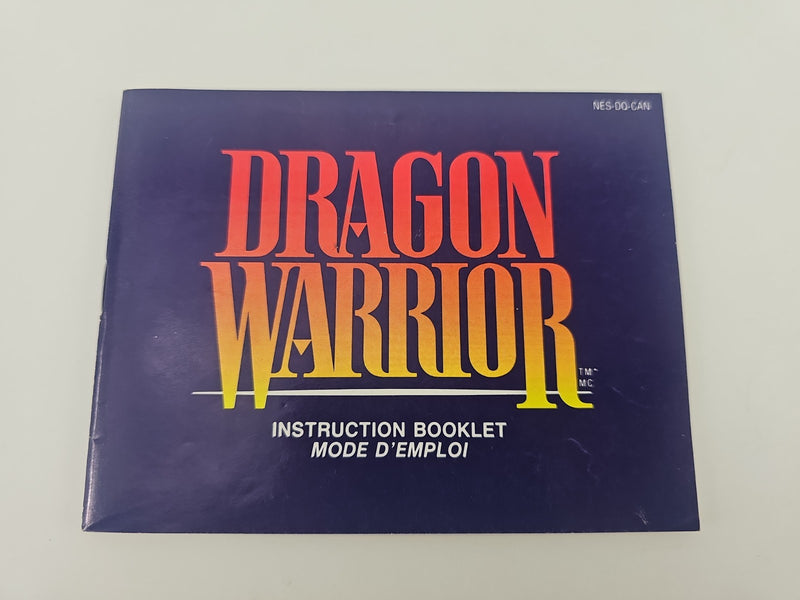 Dragon Warrior 1 (Nintendo NES) Instruction Booklet Manual Only