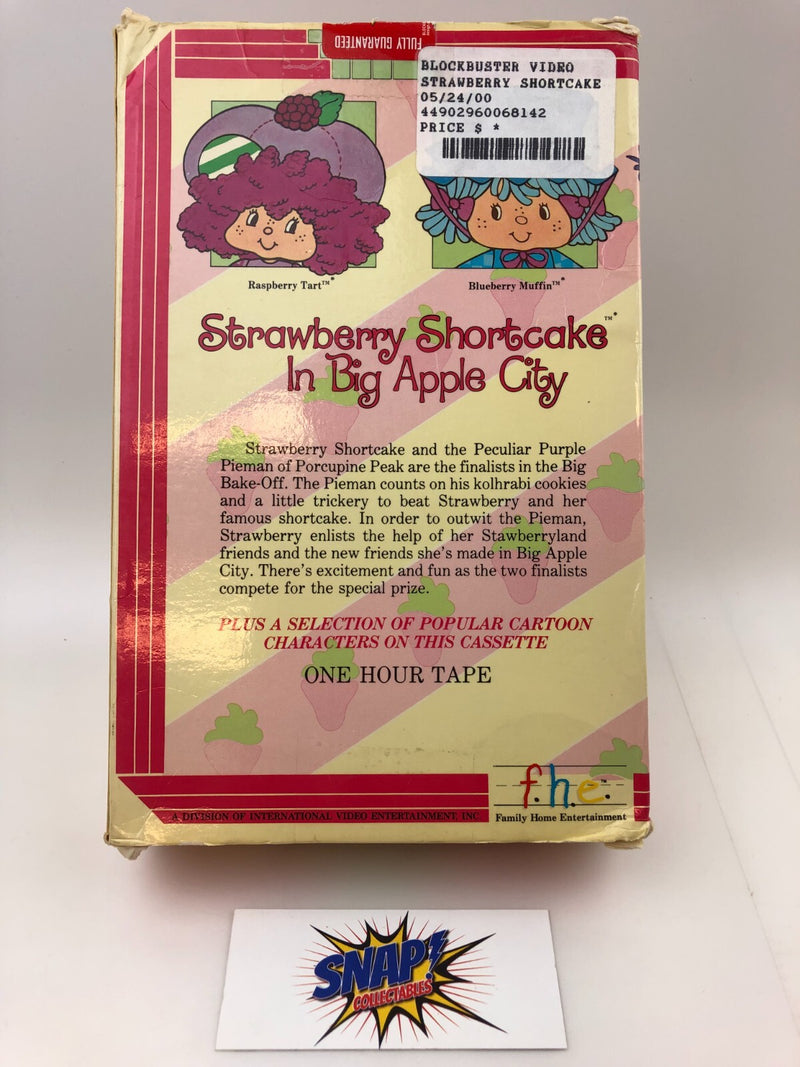 Strawberry Shortcake In Big Apple City VHS Vintage Strawberry Shortcake Preowned