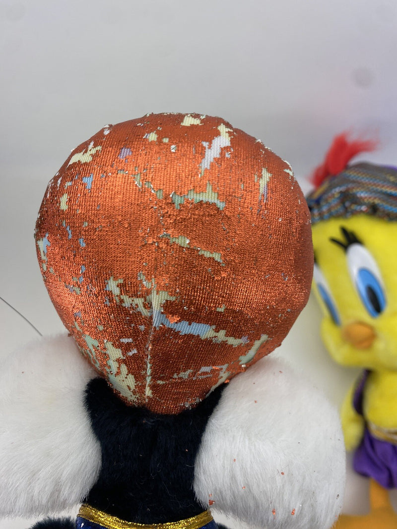 Vintage Looney Tunes Sylvester Genie Plush 16" New With Tags & Tweety 24 Inch