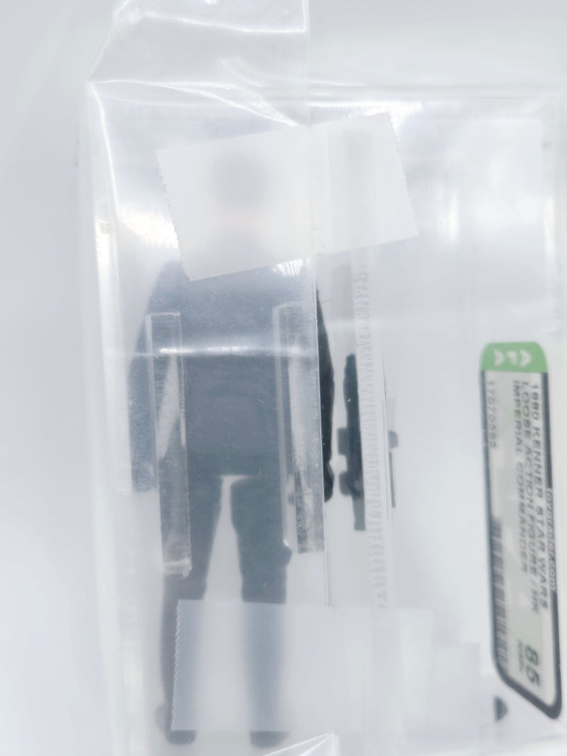 Kenner Star Wars Imperial Commander Flesh / Curved Brown Eyes HK AFA 85 vintage